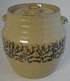 Red Wing Stoneware Spongeware Cookie Jar
