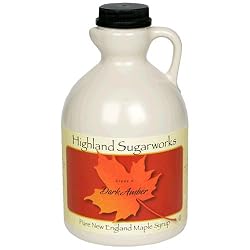 Highland Sugarworks Maple Syrup, Grade A, Dark Amber, 32-Ounce Jug