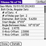  : Geo-Matic Bolt Circles downloadable Software