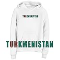 Sweatshirt Woman White " Flag Turkmenistan " Country