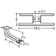 H-Shaped Twin Stainless Steel Burner L-Shaped Venturi