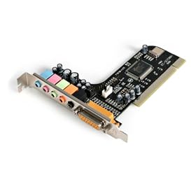 5 Channel PCI Sound Adapter Card with AC97 3D Audio Effects