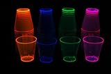 from Plain Coloured Tableware 60 Assorted Colour Neon Shot Glasses Model N26090