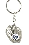 Tampa Bay Rays - MLB Silver Baseball Glove Keychain