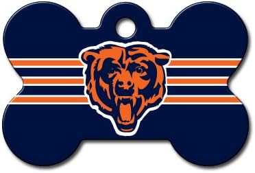 Personalized Chicago Bears Bone Dog ID Tag