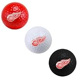 NHL Detroit Red Wings 3-Ball Tri-Color Golf Ball Set