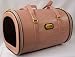 Pet Supplies : Designer Dog Carrier - Faux Croc Pet Carrier - Pink with Brown Trim - Medium