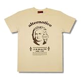 バッハＴシャツ/J.S Bach/メンズ/レディース/グレー/生成 (M, 生成)