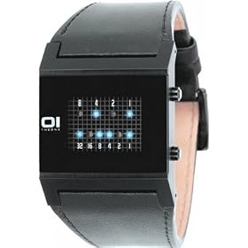 The One - KT202B1 - Kerala Trance - Montre Homme - Quartz Led - Cadran Noir - Bracelet Cuir Noir