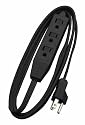 Coleman Cable 2611 3-Prong Household Extension Cord with 3-Outlets, 8-Foot