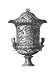Black & White Urn I (SC) - Vision studio Art Print Poster 10 x 14