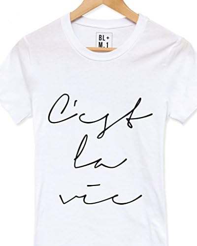 LUCIANA C'est La Vie Womans Tee Small White