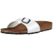 Birkenstock Madrid 440843, Unisex - Erwachsene Clogs & Pantoletten aus Birko-Flor, Weiss (Ice Pearl Mondstein), EU 36 (schmal)