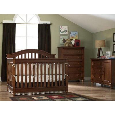 Europa Baby Palisades 4 in 1 Convertible Crib Collection - Natural Cherry - LJO060