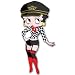 Betty Boop Sexy Biker Racing car bumper sticker 3