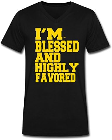 Black Memories I Am Blessed And Highly Favored Top Men's T-shirts Black XXL