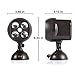 EasGear® 600-Lumen Bright Weatherproof Wireless Battery Powered 4 Led Motion Sensor Outdoor Spotlight Wall Light with PIR Motion Sensor & Light Sensor（4*3w Led Bulbs，Black）