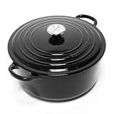 LeCreusetEnameledCast-Iron5-1/2-QuartRoundFrenchOven,BlackOnyx