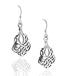 Solid Sterling Silver Filigree Celtic Knot Earrings