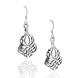 Solid Sterling Silver Filigree Celtic Knot Earrings