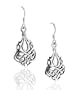Solid Sterling Silver Filigree Celtic Knot Earrings
