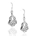 Solid Sterling Silver Filigree Celtic Knot Earrings