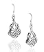 Solid Sterling Silver Filigree Celtic Knot Earrings