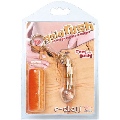 Gold Rush E Glass Keychain