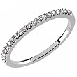 14K White Gold Diamond Wedding Band