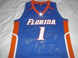 Florida Gators Starting 5 signed Florida Gators Blue #1 Jersey