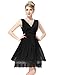 Ever Pretty Women's Sexy Double V-neck Ruched Cocktail Party Dress 00279
