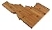 Totally Bamboo Idaho State Shaped Bamboo Serving & Cutting Board