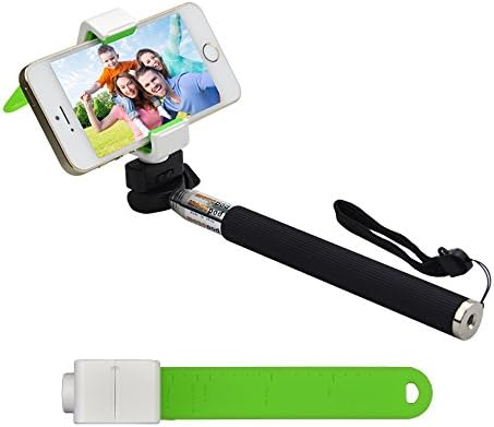ASHUTB Extendable Selfie Handheld Stick Monopod with Adjustable Phone Holder For Smartphone iPhone 4 4s 5 5c 5s 6 6 Plus Samsung GALAXY S2 I9100 S3 I9300 S4 I9500 Note I9220 Note2 N7100 Note3 S3 S4 S5 Nexus, HTC, MOTO X and Other Phones