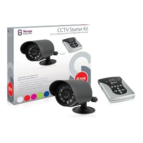 Storage Options 52403 Home Security & Surveillance System-Indoor/Outdoor CCTV Camera Starter Kit with IR Night Vision Camera & SD DVR