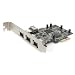 StarTech.com 4 Port PCI Express 1394a FireWire Adapter Card - 3 External 1 Internal (PEX13943)