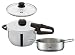 Fissler 圧力鍋 ミニロイヤル 2.5L 【ガラス蓋・サーブパン 18cm 蓋なし付】 FUKU-3