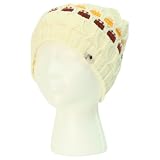 Washington Redskins Breast Cancer Awareness Fashion Winter Knit Hat - Off White / Burgundy / Yellow