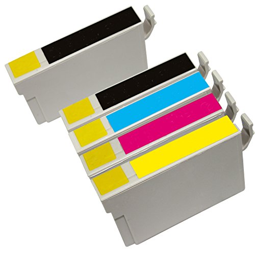 Inktoneram Remanufactured Ink Cartridges High Capacity Replacement for 126 (2x Black, Cyan, Magenta, Yellow, 5-Pack)