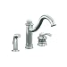 KOHLER K-12185-CP Fairfax Single Control Remote Valve Kitchen Sink Faucet, Polished Chrome
