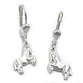 GAL Ohrh�nger mit Brisur Pferde rechts/links Silber 925