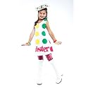 Twister Board Game Halloween Costume Child Girls Size Medium 7-8