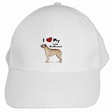 I Love My Irish Wolfhound White Cap Hat
