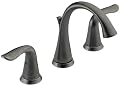 Delta Lahara 3538LF-PT Two Handle Widespread Lavatory Faucet, Aged Pewter