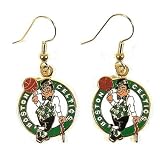 BOSTON CELTICS OFFICIAL LOGO STAINLESS STEEL EARRINGS