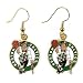 BOSTON CELTICS OFFICIAL LOGO STAINLESS STEEL EARRINGS