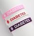 Kids Diabetes Silicone Wristbands - Lot of 3