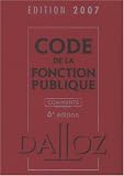 Revue Dalloz-Sirey  / Code de la fonction publique 2007