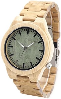 Mission Accessories Handmade Wooden Quartz Watches Made With Natural Wood in Brown Color