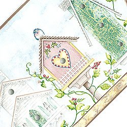 Garden Birdhouses Wall Border - Birds Wallpaper Roll Reviews