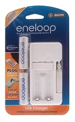 eneloop NiMH USB Charger Sanyo MDU01-2AA-TG